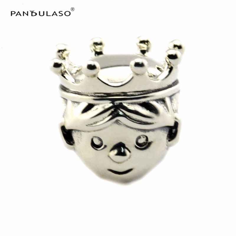 Precious Prince New-born Boy Bead Sterling-Silver For Woman Gift Fits Pandora Bracelet Beads DIY Jewelry Wholeasle-image-390274742