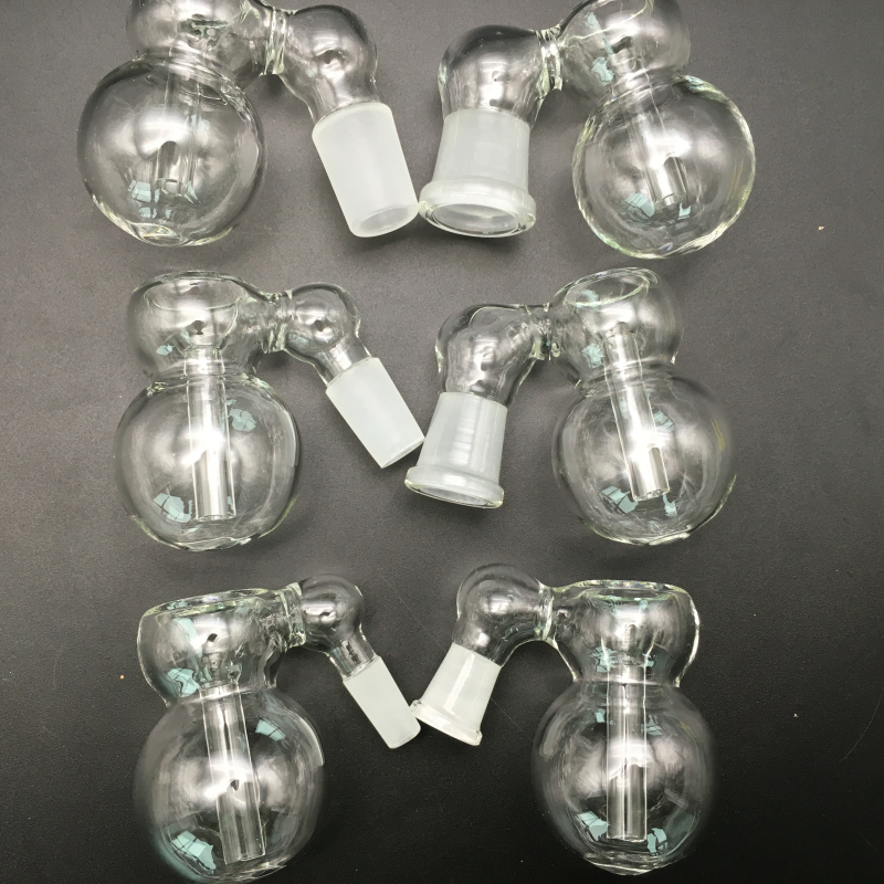 

18mm 14mm 10mm ash catcher Inline Joint Size Glass adapter Hookahs Calabash Design Bubbler Percolator For Smoking Pipe