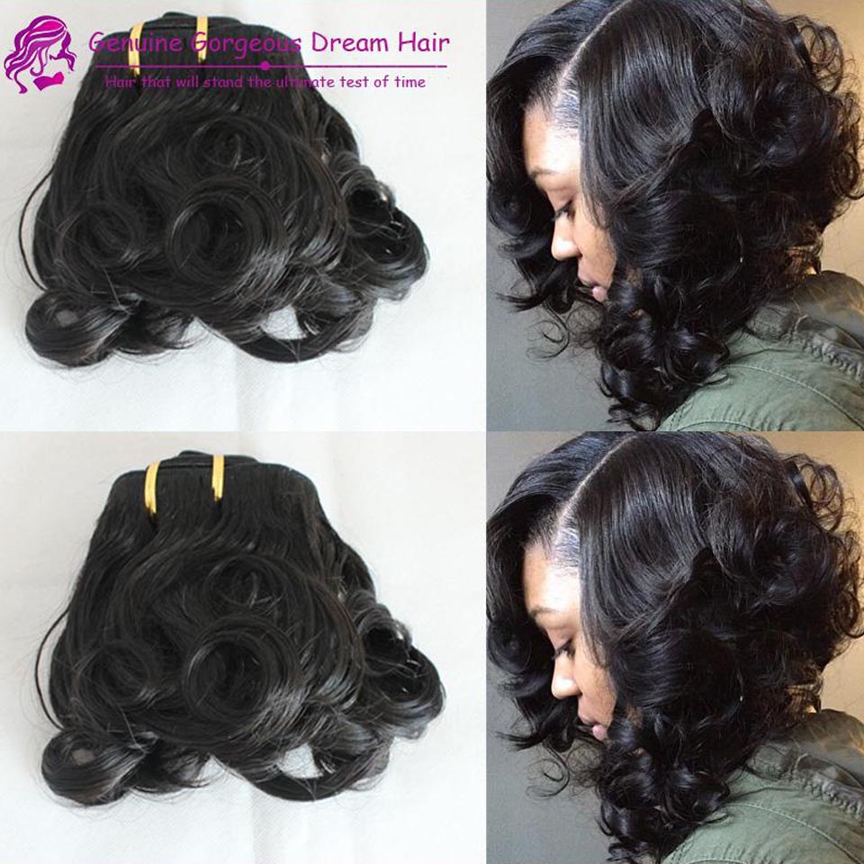 

Spring curl double drawn Aunty Funmi hair sprial curl pro hair curl human hair weave hot beauty for Uk customer, Black