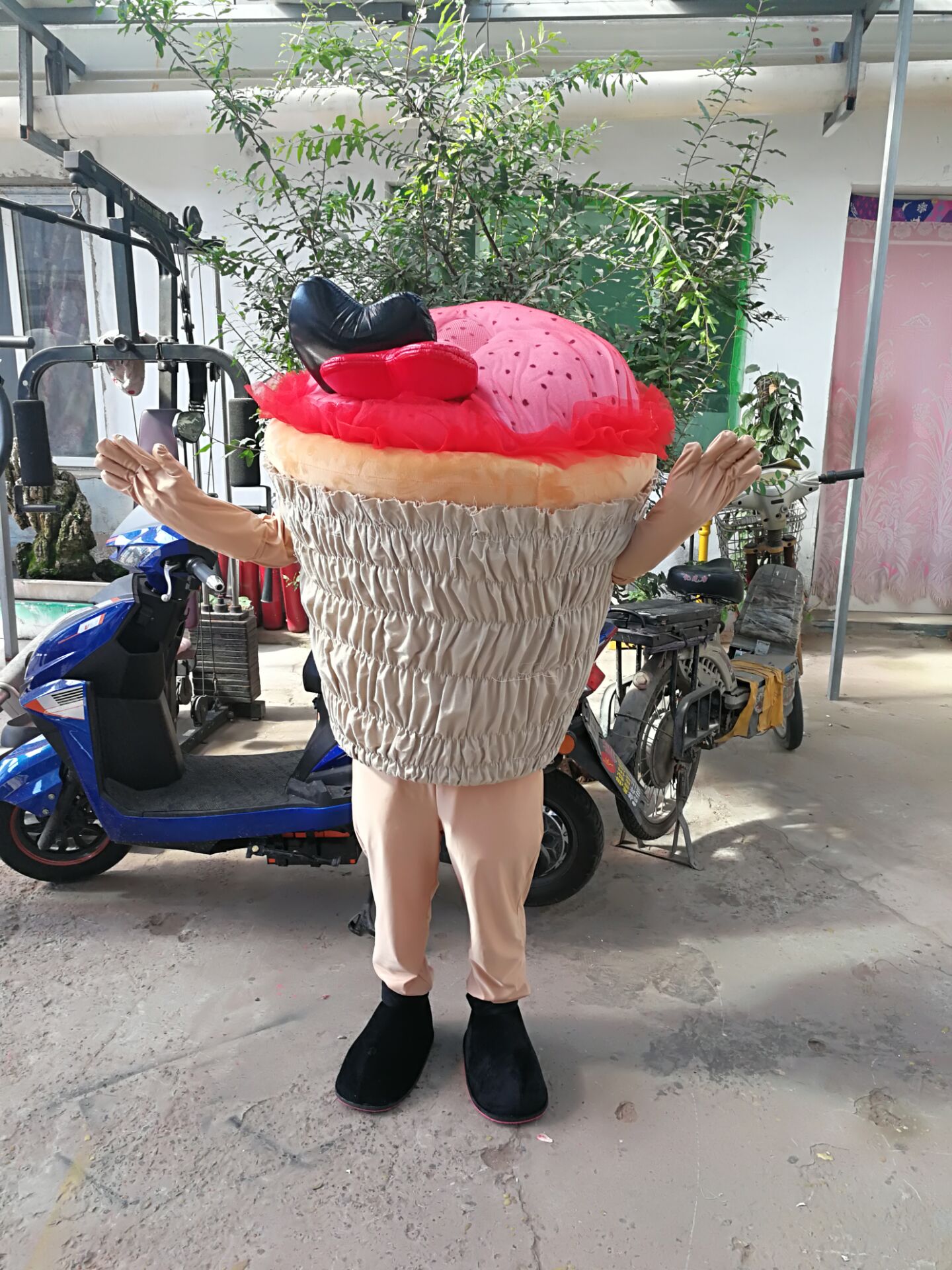 

Seller cartoon High quality Cake mascot costume fancy carnival costume free shipping, Brown