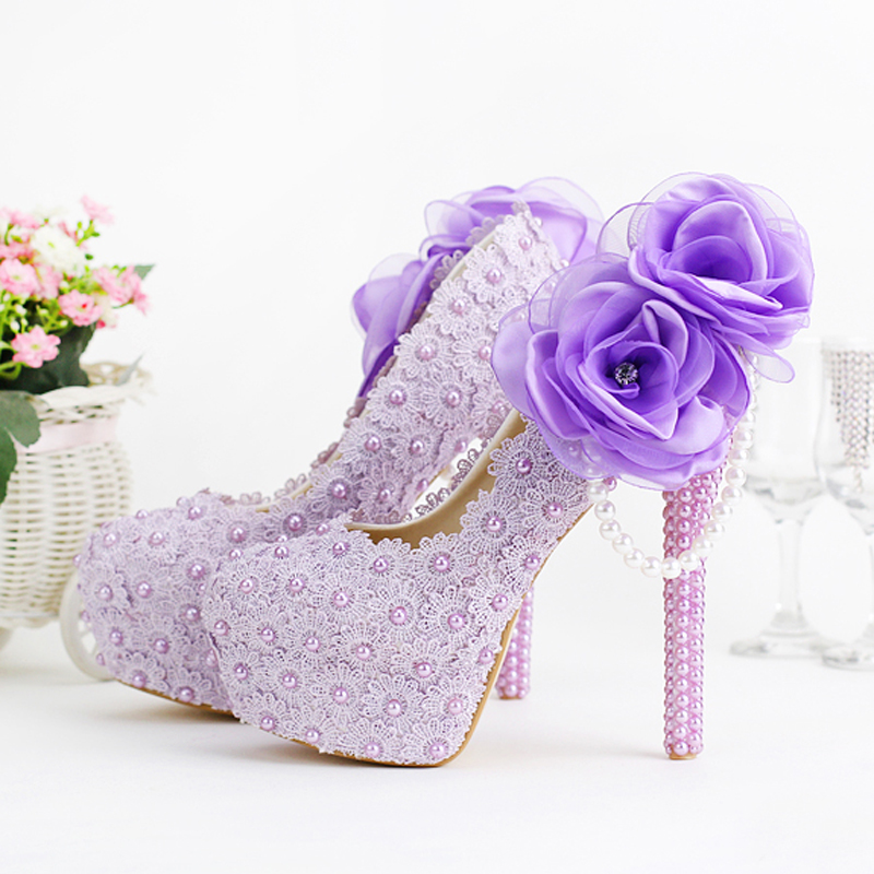 purple bridesmaid shoes
