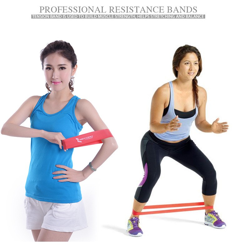 

Record Quality Rubber resistance bands set Fitness workout elastic training band for Yoga Pilates band crossfit bodybuilding exercise, Red