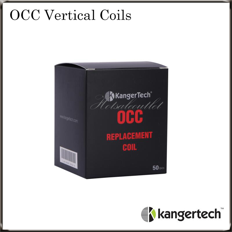 

Kanger Subtank OCC Vertical Coils SSOCC Coil Heads 0.5 /1.2 /1.5ohm Kangertech Organic Cotton Coils 100% Original