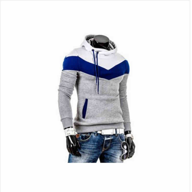 

new man hoody casual sweatshirt mens sports suit 6color fleece hoodie jackets men's sportswear men hoodie, Iron ash sapphire bl