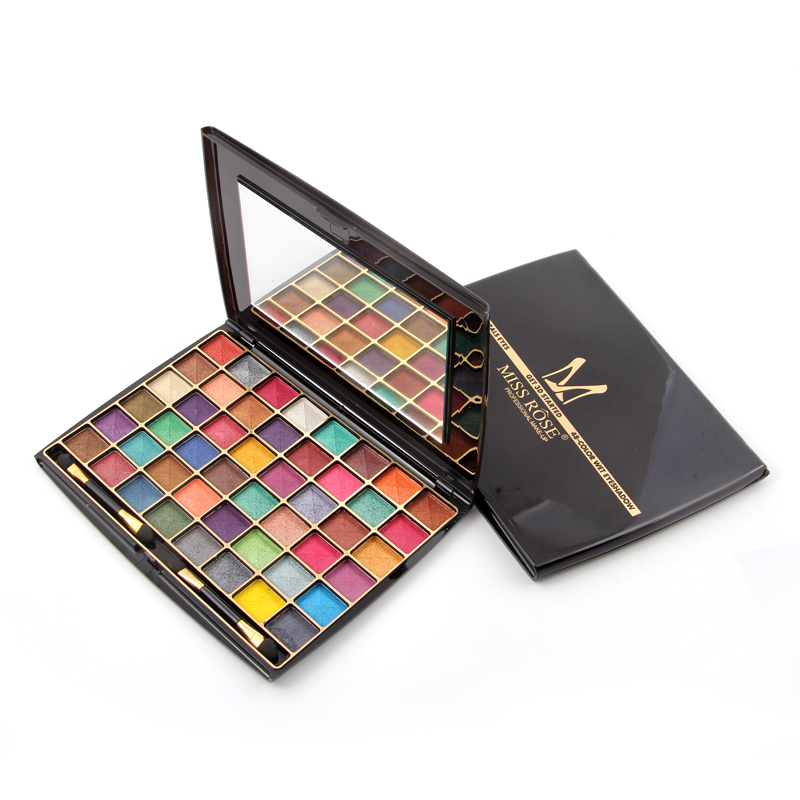

Wholesale-Miss Rose 48 Colors Easy To Apply On The Makeup Powder Wet Convex Group 2 Color Eye Shadow Single Box 12 Into The Box 7001-092MT, Mt1