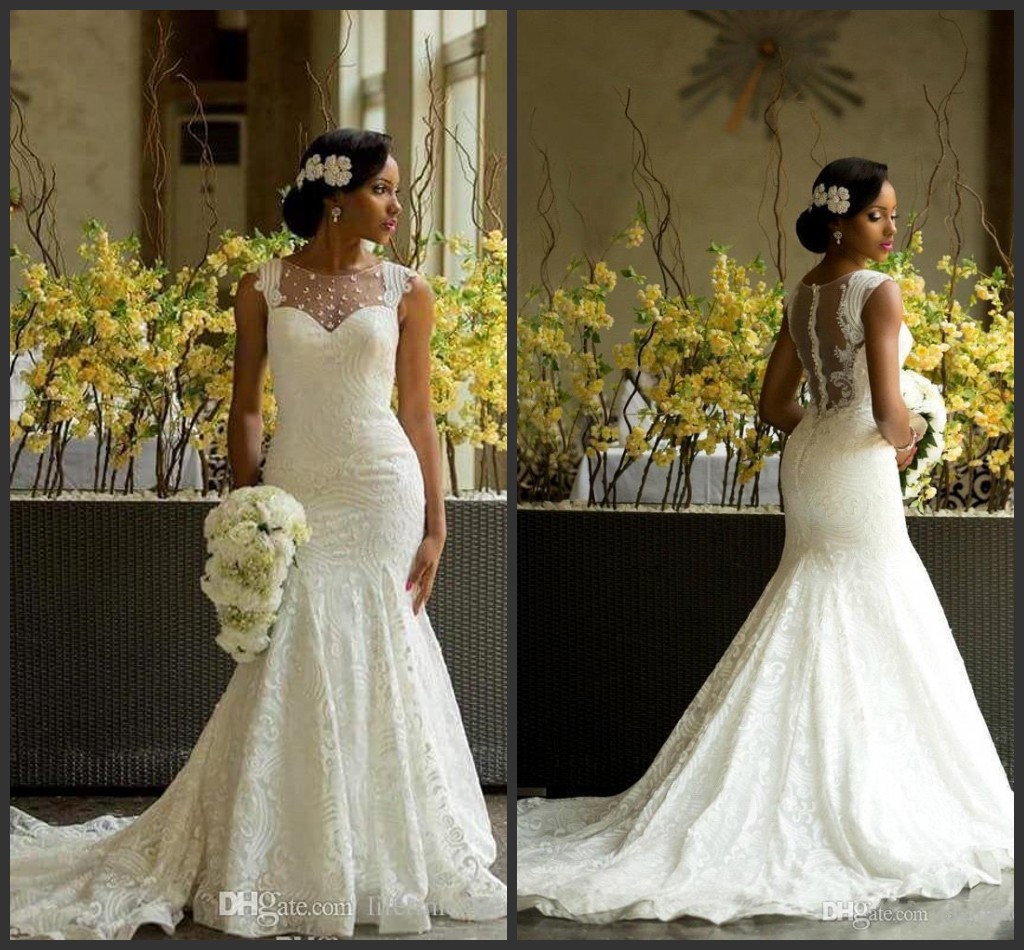 

Sexy Mermaid lace Nigerian Modest Designer Chapel Wedding Dresses 2021 Cheap Country Bridal Wedding Gowns, Same as image