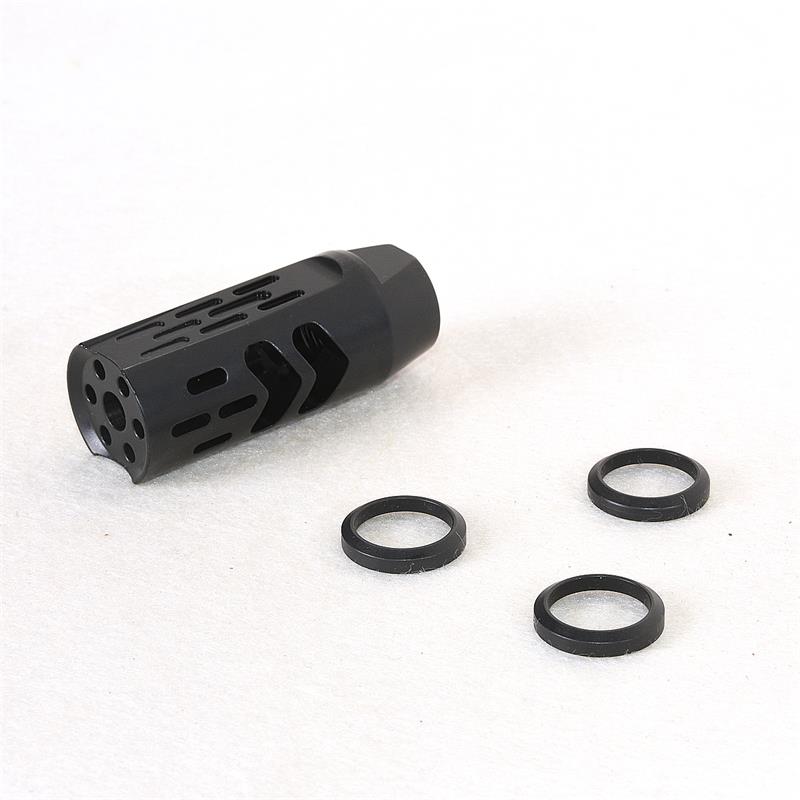 

New Hot Selling .223/5.56 1/2x28 Threads Muzzle Brake Recoil Reducer Compensator with jam nut and crush washer