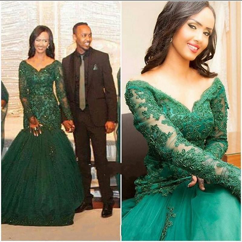 white emerald green wedding dresses