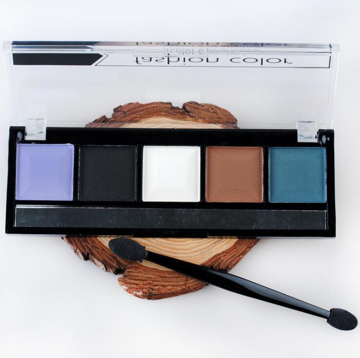 

Hot sale long lasting 5 Color Eye Shadow nude make-up green purple yellow matte pearl color for your choose, 8#