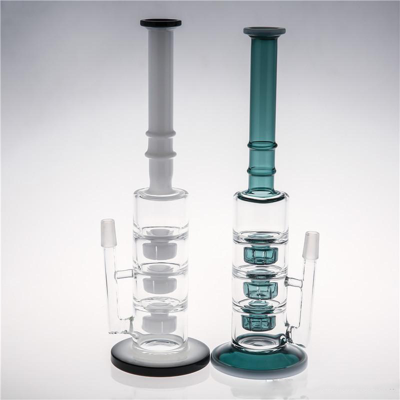 

Joint 14.4mm Tall 32cm Glass Bongs Three Tire Percolator Oil Rigs Water Pipes Glass Bongs Thick Base Straight