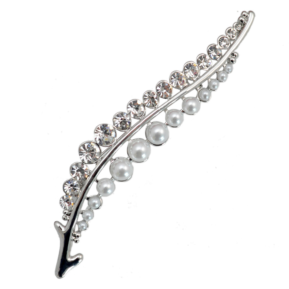 

New Fashion Women's 18k Yellow Gold Filled Austrian Crystal leaf Brooch Pin Gift Jewelry