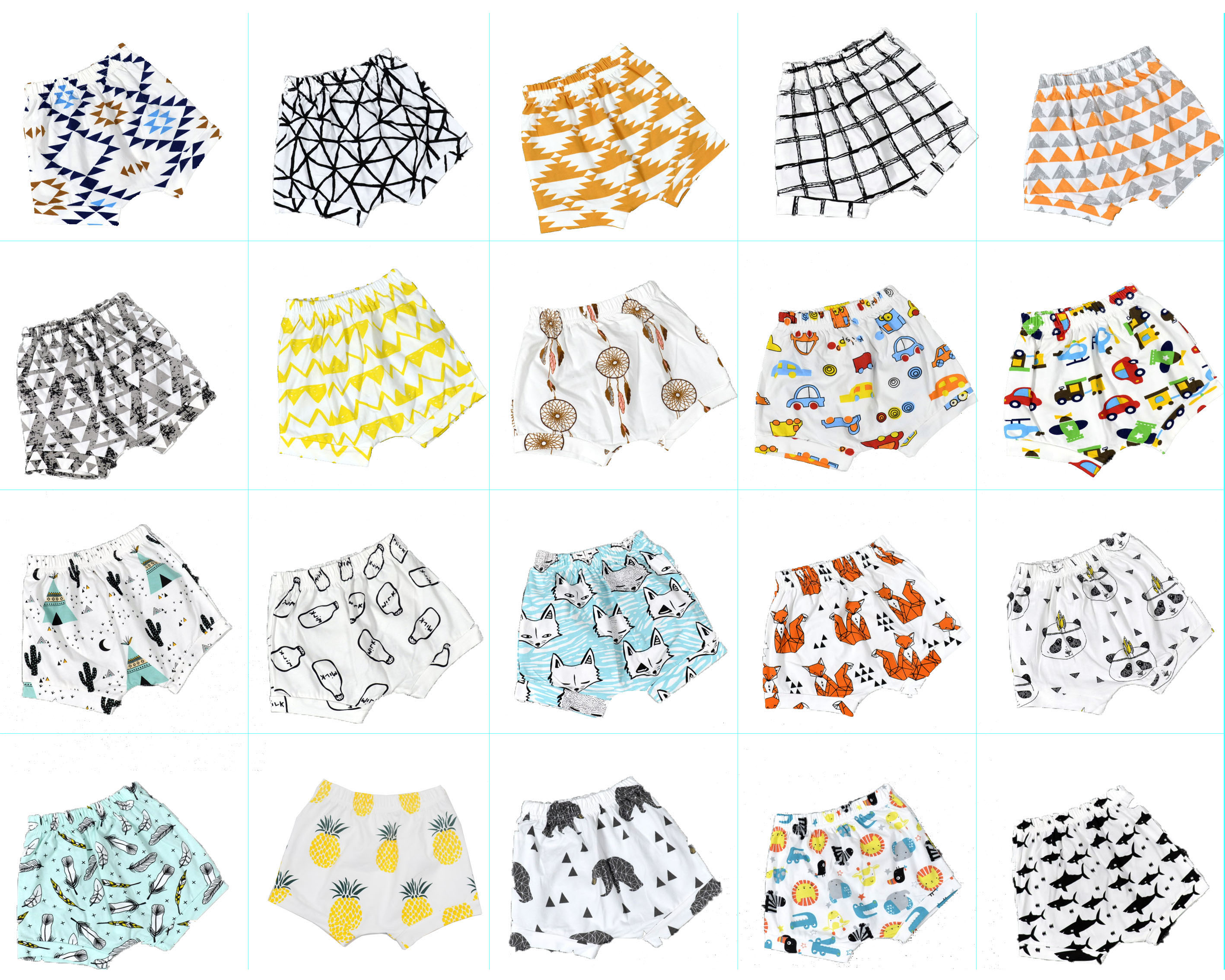 

20 Patterns Baby Shorts Pants Ins Babies Summer Kids Cotton Cute Beach Short 16071901, Remark style#