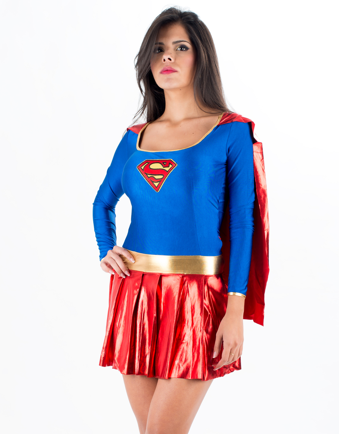 Ladies Comic Strip Dress Novelty Fancy Dress Costume Super Hero S-L