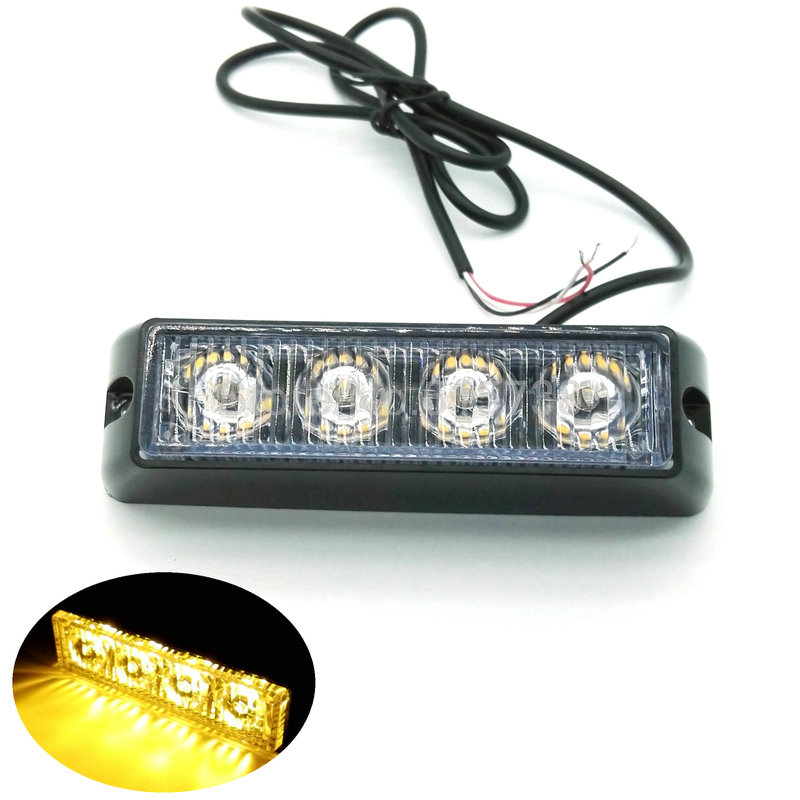 

2*4 LED Car Truck Emergency Beacon Light Bar LED Strobe light motorcycle boat plain LED strobe light