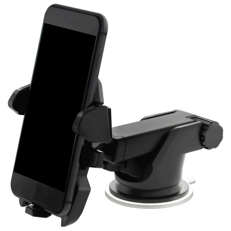 

Universal Mobile Car Phone Holder 360 Degree Adjustable Window Windshield Dashboard Holder Stand For All Cellphone GPS Holders, Black
