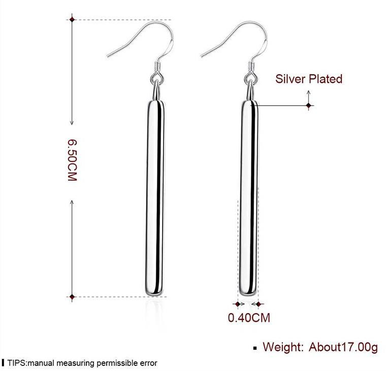 

Wholsale Fashion Pure 925 Sterling Silver Plated Long Line Shoulder Dangle Earrings for Ladies Women High Polish, Golden;silver