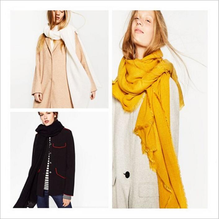 

Scarves Tassels Fashion Scarf Winter Infinity Scarves Fringe Shawl Pashmina Cashmere Girls Neckchief Neck Circle Muffler Accessories B3055