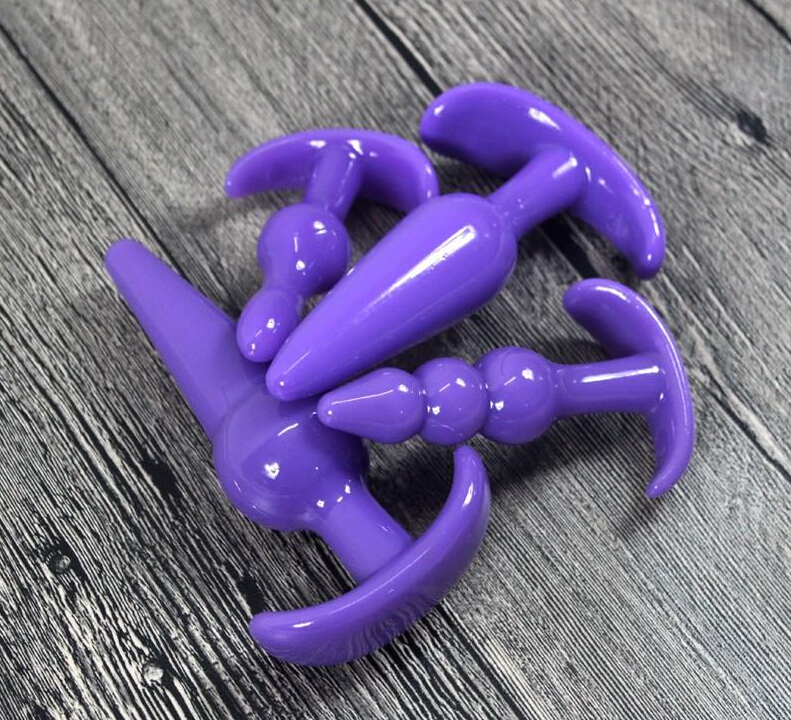4pcs / set Silicone Anal Plug Butt Plug Sex Toys pour Hommes et Femmes Anal Gode Masturbation Jouets