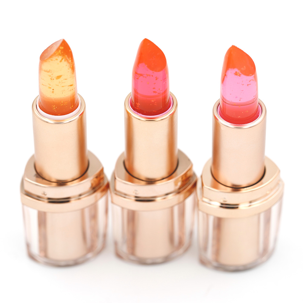 

Lip Stick Gold Magic Colour Lipstick Moisturizer Waterproof 12 Red Temperature Change Color Lipstick 9267 Net:3.5g, Pink