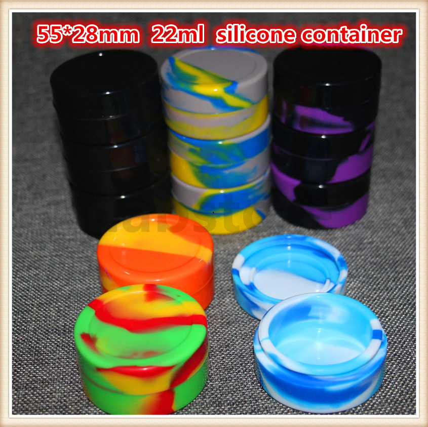 

Silicone Container Jar Wax Concentrate 22ML Wax Containers Silicone Jars for Wax Silicone Jar Dab Nonsolid Color Wax Silicone Jar Dab