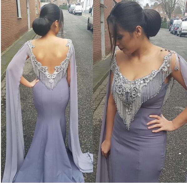 

Flowing 2017 Sheer Scoop Beadeing Crystals Mermaid Dresses Evening Wear Sexy Illusion Back Formal Evening Gowns Custom Made China EN82514, Daffodil