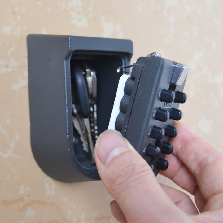 

KSB04 Wall-Mounted Key Storage Key Safe Box with 10-digit Combination Lock