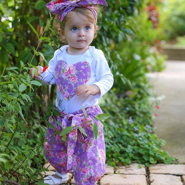 Purple pants set
