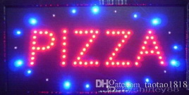 

2016 Ultra Bright LED Neon Light Animated led pizza neon sign billboard indoor advertising size 10*19 inch
