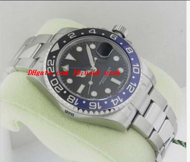 

Top Quality Luxury Watches 116710 II Stainless Steel Bracelet BLACK BLUE CERAMIC Automatic Men's Watch Watches
