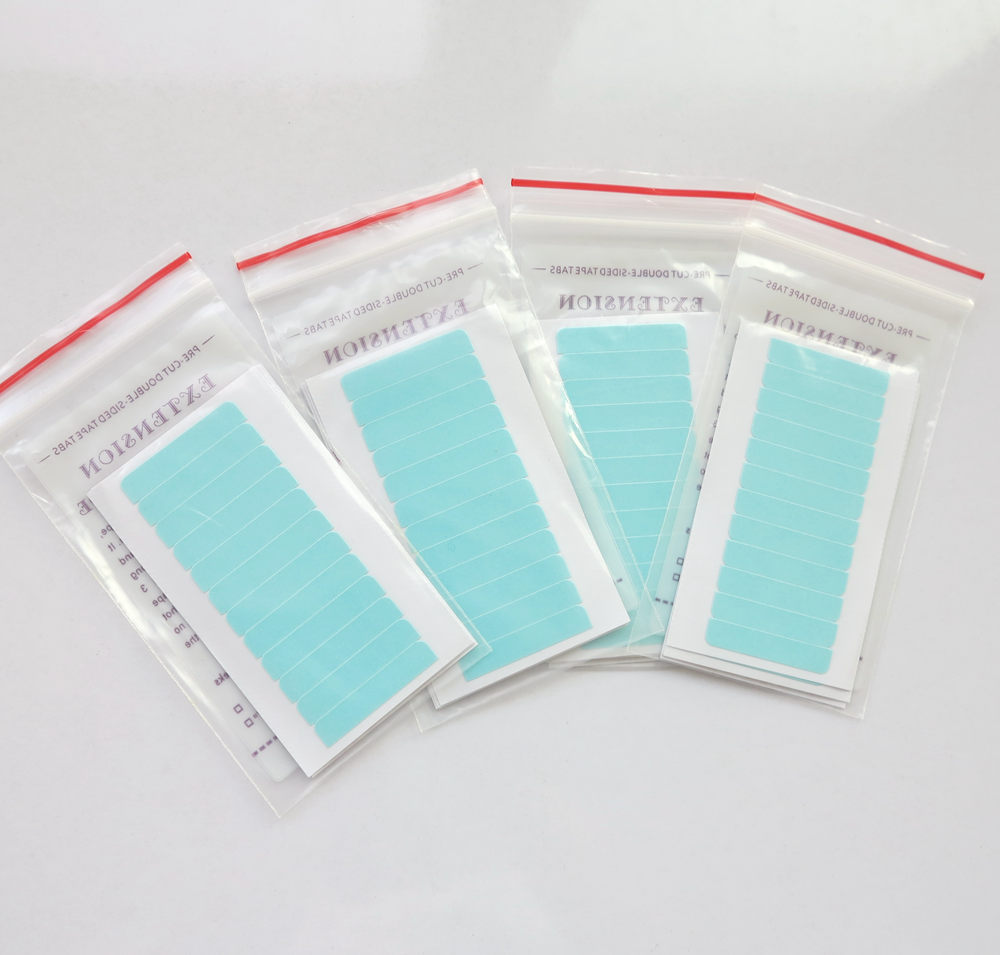 Bandes adhésives super résistantes à l'eau, 60 pièces, tenues pendant 3 mois, ruban adhésif Double face pour cheveux humains/trame, outils d'exte