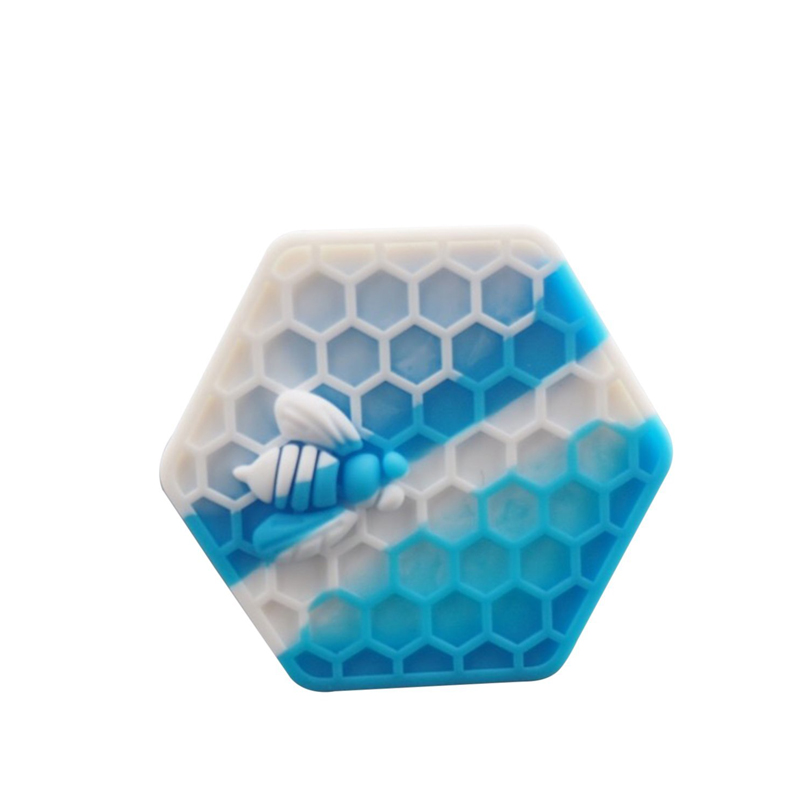 

2016 Large Silicone Wax Container Honeybee Hex Silicone Jars Vaporizer Oil Container 2 Pcs/lot