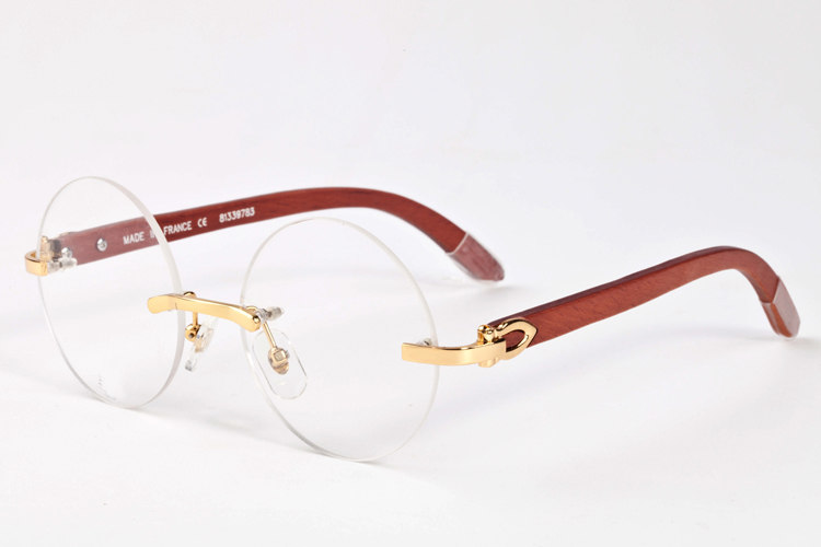 

new fashion sport vintage sunglasses for men women attitude buffalo horn bamboo rimless round sun glasses and real wood glasses foot