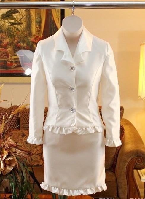 

2019 Hot Little Girls Pageant Dresses National Interview Suits Two Piece Jacket Knee Length Skirt For Flower Girls Dresses, Gold