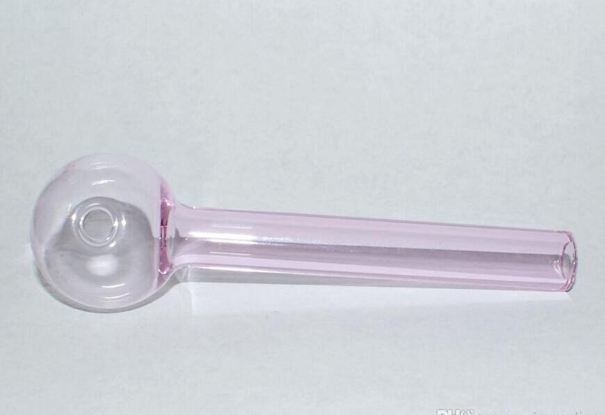 

Pink oil Burner Plain Pyrex Thick Glass 15cm Long seller free shipping
