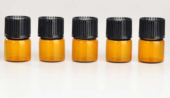 

Free Shipping 1ML Perfume Amber Mini Glass Bottle, 1CC Amber Sample Vial,Small Essential Oil Bottle Factory price N708