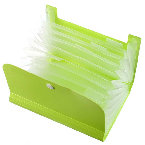 2pcs Multifunction A6 Accordion Style Bills Receipt Document Bag Pouch Folder Card Holder Organizer File Holder 12 Layers Material Escolar-image-380937782