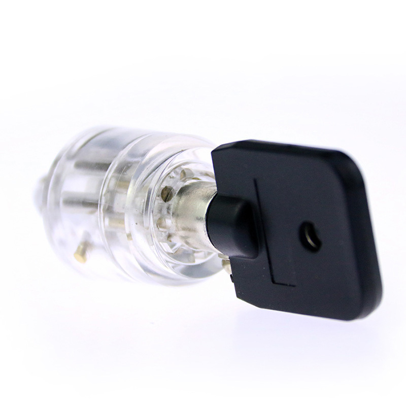 

Hot Clear Tubular 7 Pin Practice Lock Without Spool Pins Locksmith Tools Transparent Tubular Lock Pick Set for Practise