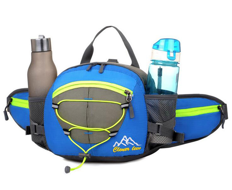 

Backpack large capacity multi-functional outdoor pockets Unisex Nylon Travel Sport Waist bags Casual Crossbody Bags 5colors, Green