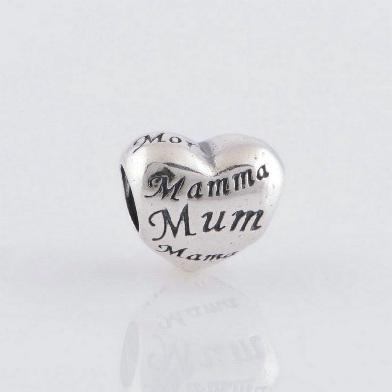 

Mom charms authenic S925 Sterling silver floating fits original style bracelet hollow out 791112, Bronze;silver