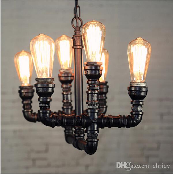 

Loft Art Water pipe led pendant light vintage chandelier styles industrial industrial pendant lighting fixture bar coffee house decoration