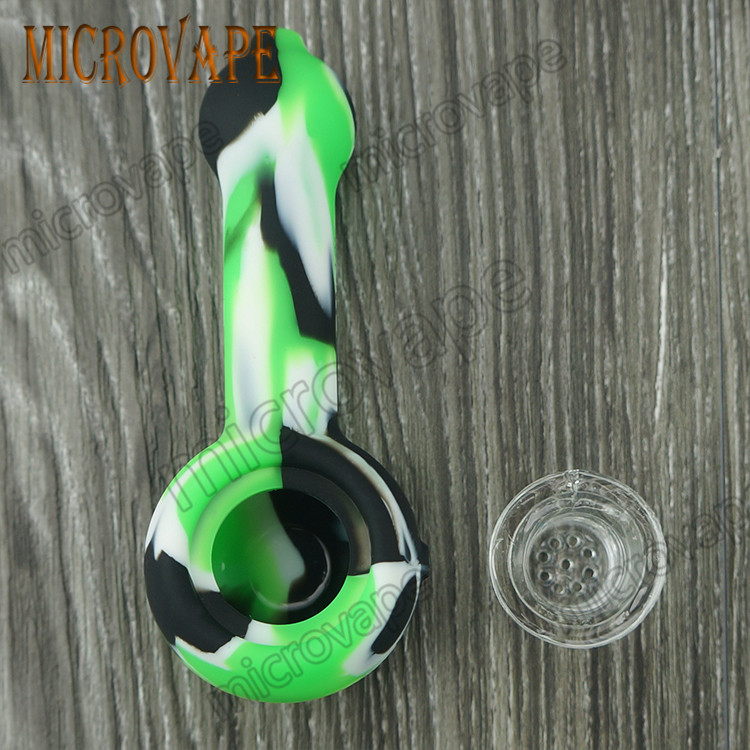 

Eyc 16 Colors new design silicone smoke pipe silicone oil glass bongs silicone hand pipe good quality and hot selling