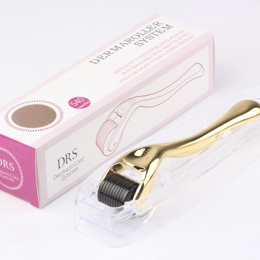 

New Arrival Microneedle Roller Derma Skin Roller 540 needles With Titanium Alloy Needle with gold plate New Spa Derma Roller Dr Roller