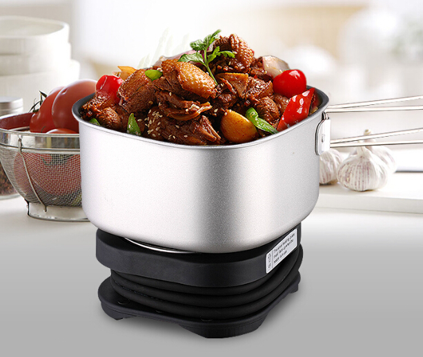 

Wholesale-Travel Cooker Hot Plate 110V-220V Electric Portable Thermal Cooker Mini Rice Cooker