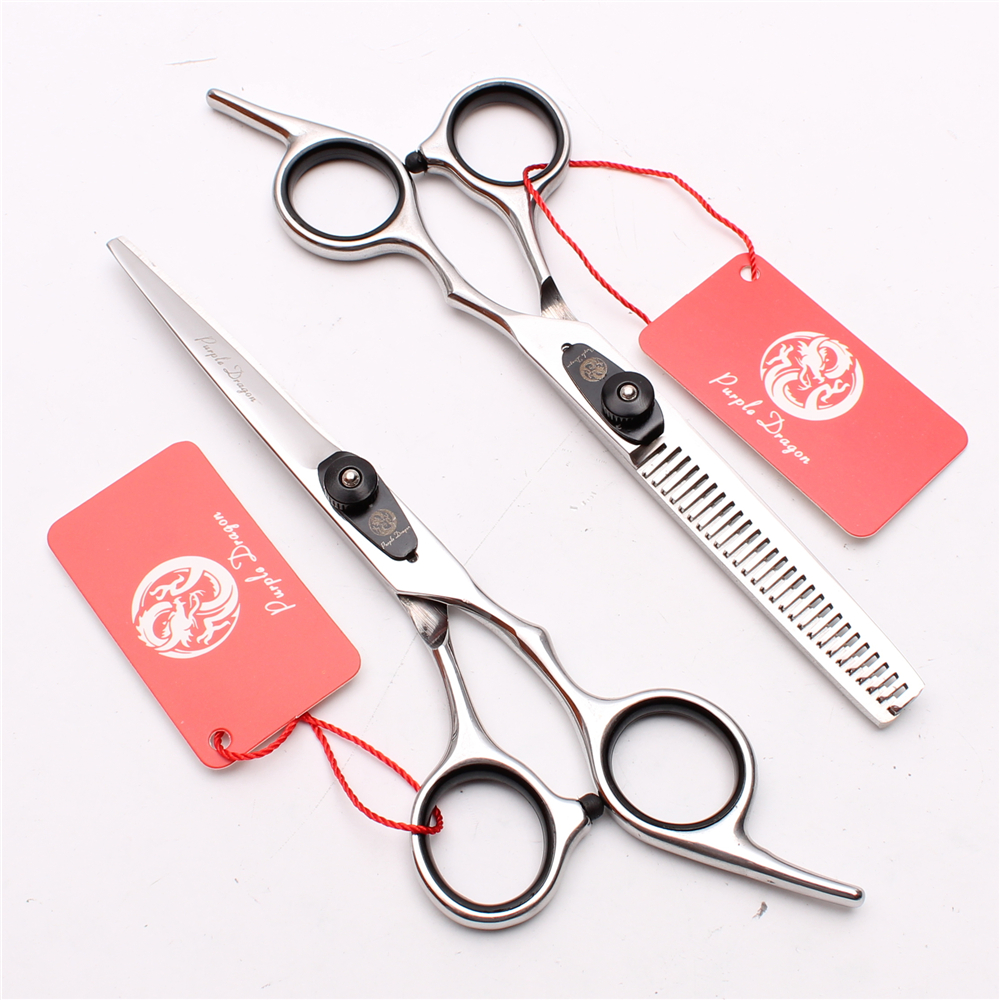 

6'' 17.5cm JP 440C Black Screw Laser Professional Human Hair Scissors Cutting or Thinning Barber"s Hairdressing Scissors Style Tools Z1003
