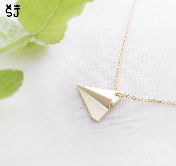

5PCS Fashion Gold Silver Origami Plane Bracelet Paper Plane Bracelets Tiny Aircraft Airplane Bracelet Jewelry for women