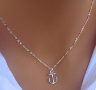 

turquoise The bird pearl anchor double tassel necklaces