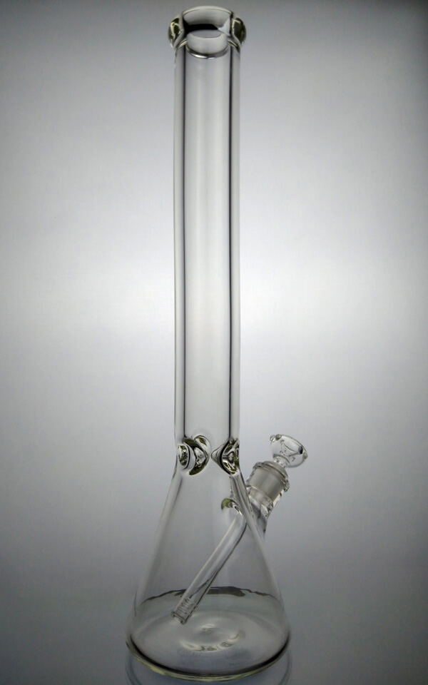 

20 inches Glass Beaker Bong 9mm Thick Oil Rigs 2 pieces/lot With Clear Diffuser Downtem 14mm Glass Male Joint Bowl Bongs Pipes