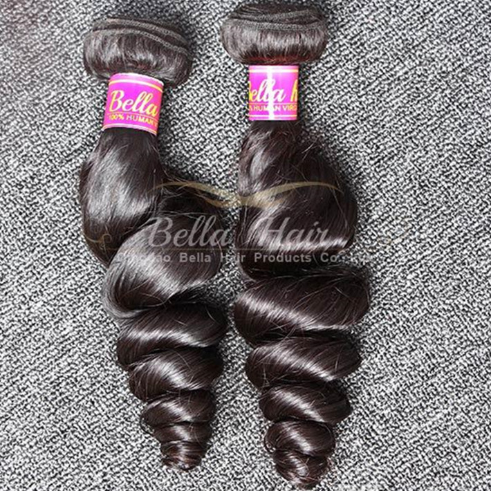 

bella hair grade 9a malaysian hair bundles unprocessed human hair extensions wavy loose wave 2pcs lot natural color hair weft free shipping