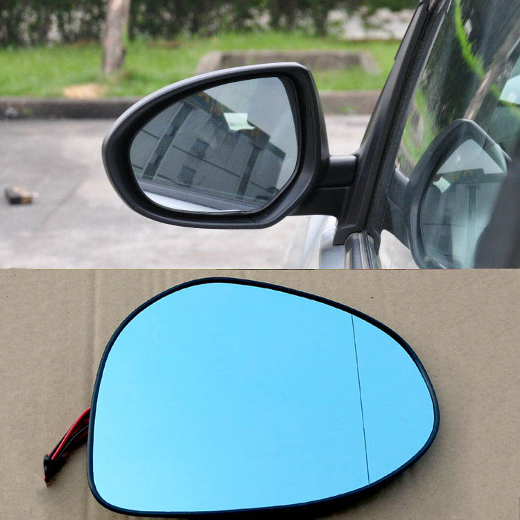 Brand new HD Car Rear View Mirror Wide-angle Hyperbolic Blue Mirror Arrow LED Steering Light For Mazda 2-image-389475379