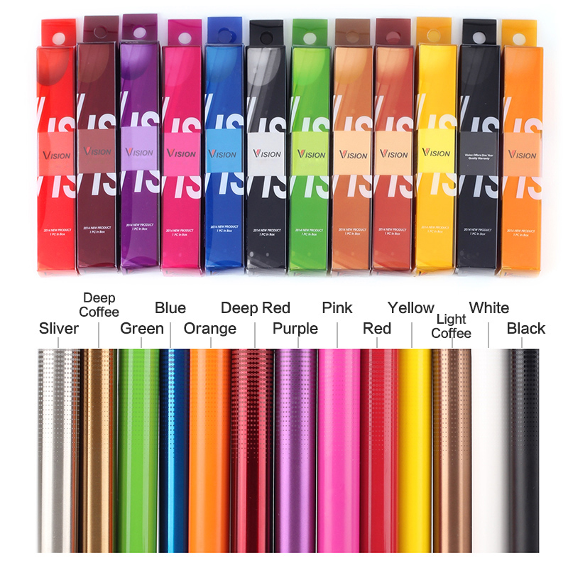 

Newest Vision Spin 2 II 1650mah Battery for Electronic Cigarette E Cigarette Cig for eGo Clearomizer Various color in Retail Packaging